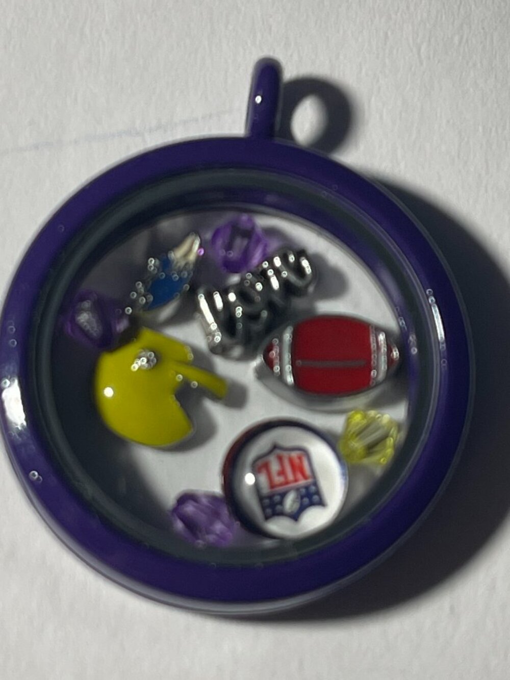 Baltimore Ravens NFL Memory Charm Locket w/ 22 IN chain NEW